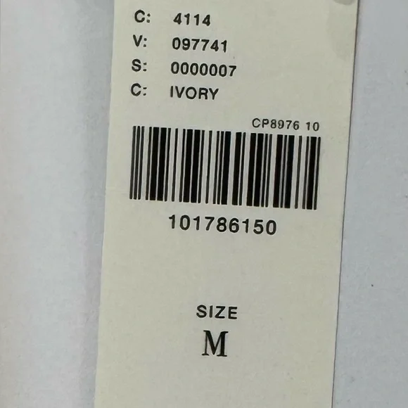 Anthropologie Eyelash Knit Cardigan Ivory Fuzzy Button Front M NWT - Picture 7 of 7